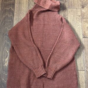 Free People Turtleneck Slouchy Oversized Sweater